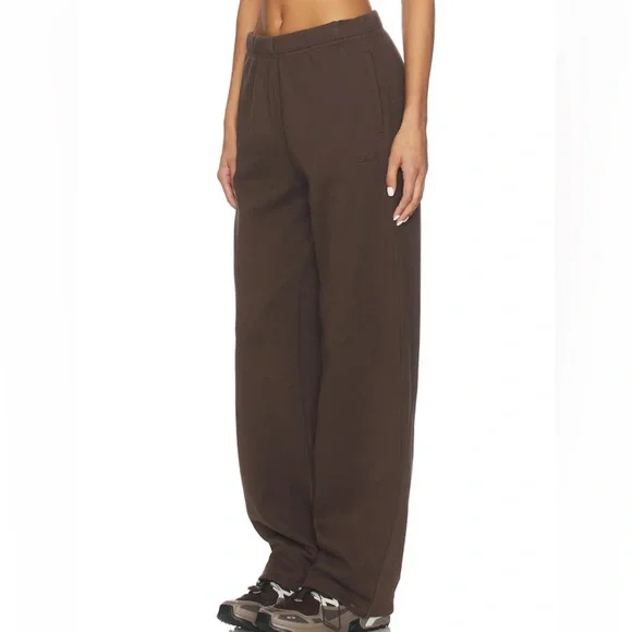 NWT Skims Fleece Classic Straight Leg Pants! Size 2X Dark Sepia! - Picture 4 of 6